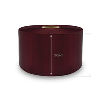 100mm Burgundy DM Ribbon