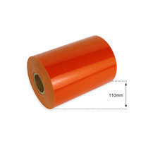 110mm Bright Orange Non Metallic Foil