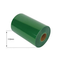 110mm Light Green Non Metallic Foil