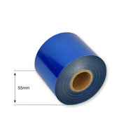 55mm Blue Metallic Foil