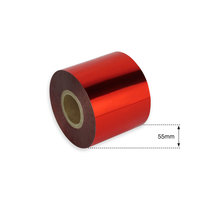 55mm Red Metallic Foil