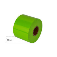 55mm Bright Green Non Metallic Foil
