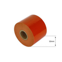 55mm Bright Orange Non Metallic Foil