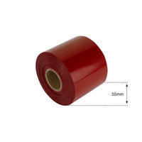 55mm Dark Red Non Metallic Foil