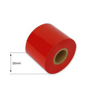 55mm Light Red Non Metallic Foil