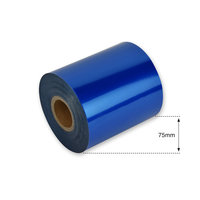75mm Blue Metallic Foil