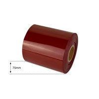 75mm Dark Red Non Metallic Foil