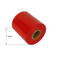 75mm Light Red Non Metallic Foil