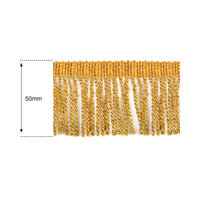 50mm Gold Lurex Heavy Bullion Fringe