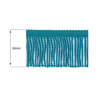 50mm Peacock Heavy Bullion Fringe