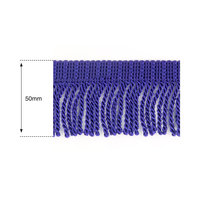50mm Purple Heavy Bullion Fringe