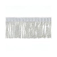 50mm Silver Lurex Heavy Bullion Fringe