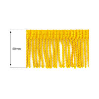 50mm Yellow Heavy Bullion Fringe