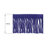70mm Purple Heavy Bullion Fringe