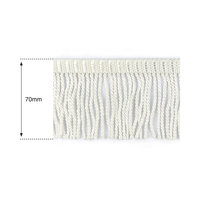 70mm White Heavy Bullion Fringe
