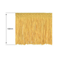 100mm Gold Silk Fringe