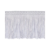100mm Silver Silk Fringe