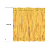 150mm Gold Silk Fringe
