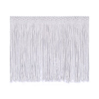 150mm Silver Silk Fringe