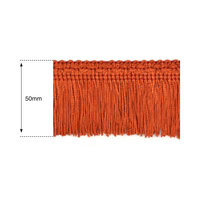 50mm Copper Silk Fringe
