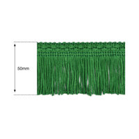 50mm Emerald Silk Fringe