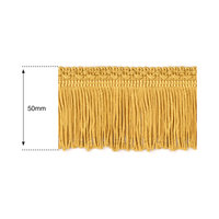 50mm Gold Silk Fringe