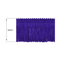 50mm Purple Silk Fringe