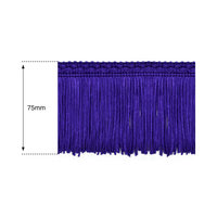 75mm Purple Silk Fringe