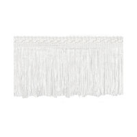 75mm White Silk Fringe