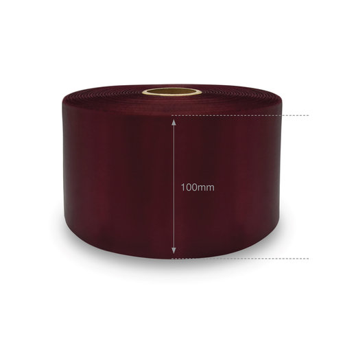 100mm Burgundy DM Ribbon