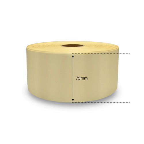 75mm Cream DM Ribbon
