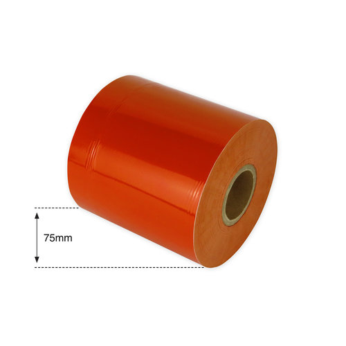 75mm Bright Orange Non Metallic Foil