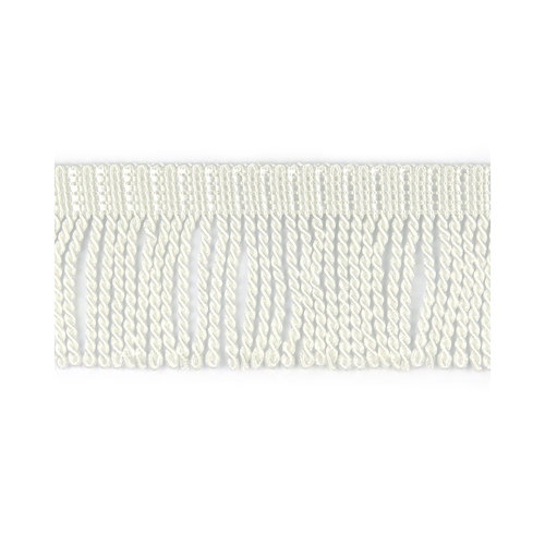 50mm White Heavy Bullion Fringe