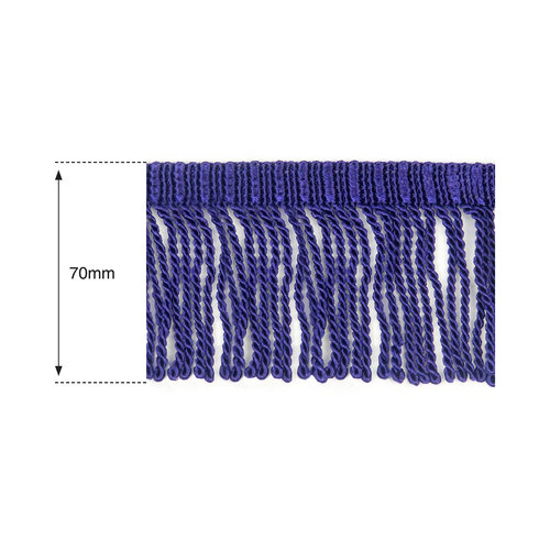 70mm Purple Heavy Bullion Fringe