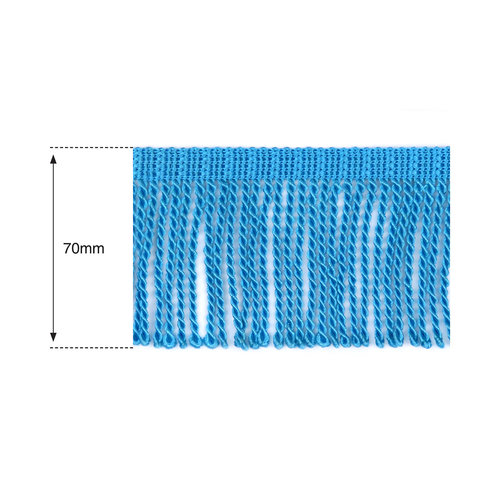 70mm Sapphire Heavy Bullion Fringe