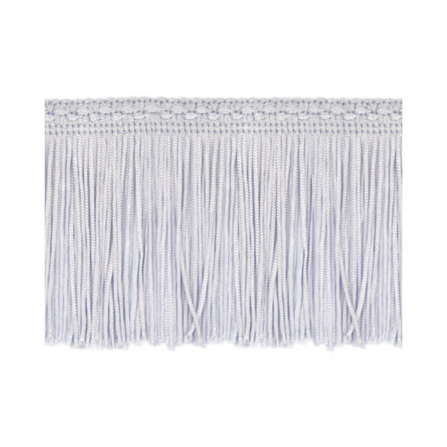 100mm Silver Silk Fringe