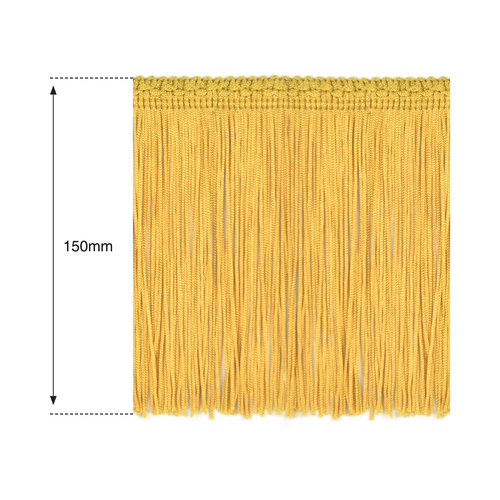 150mm Gold Silk Fringe