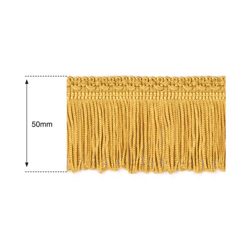50mm Gold Silk Fringe