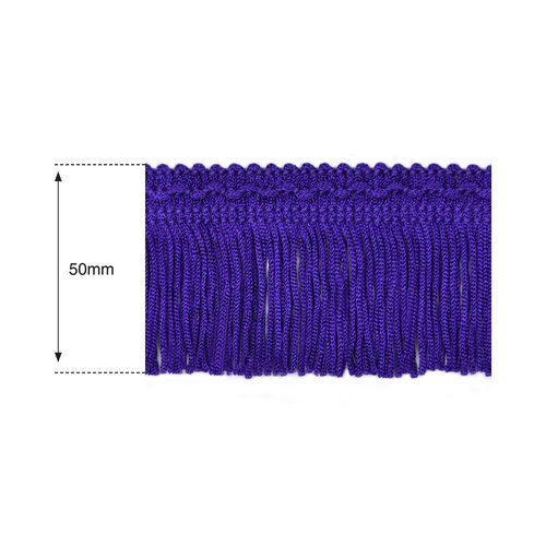 50mm Purple Silk Fringe