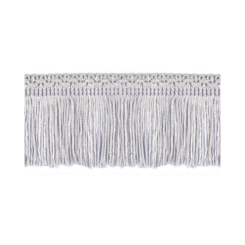 50mm Silver Silk Fringe