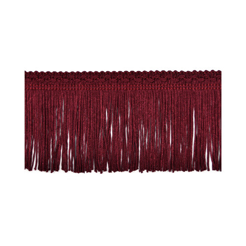 75mm Burgundy Silk Fringe