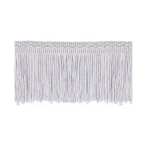 75mm Silver Silk Fringe