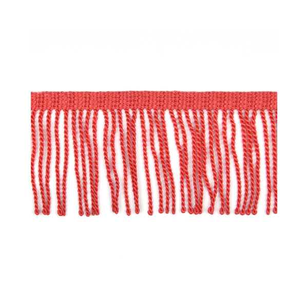70mm Vermillion Heavy Bullion Fringe