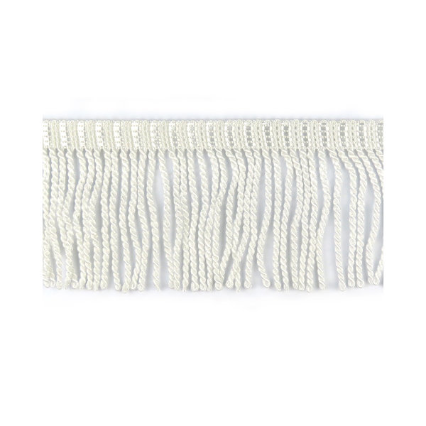 70mm White Heavy Bullion Fringe