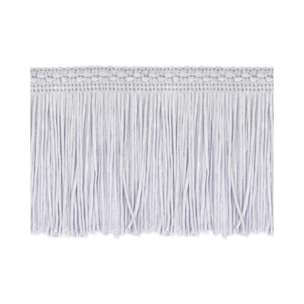 100mm Silver Silk Fringe