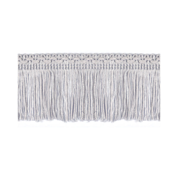 50mm Silver Silk Fringe