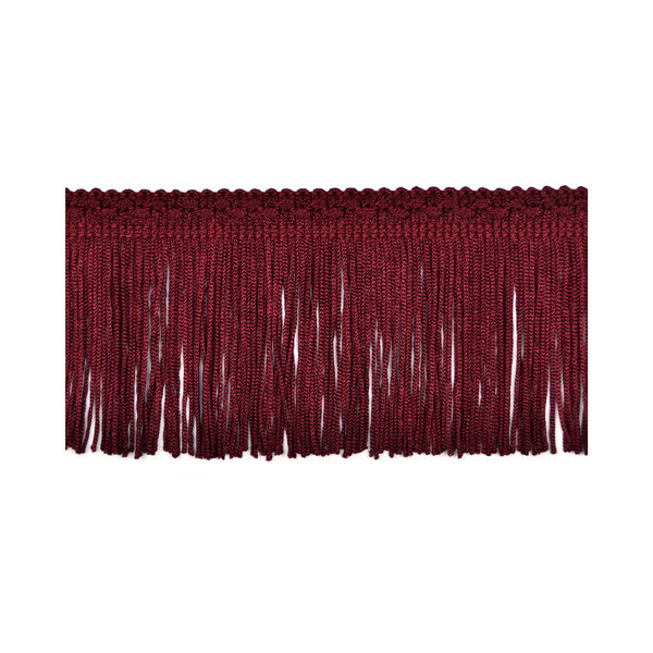 75mm Burgundy Silk Fringe