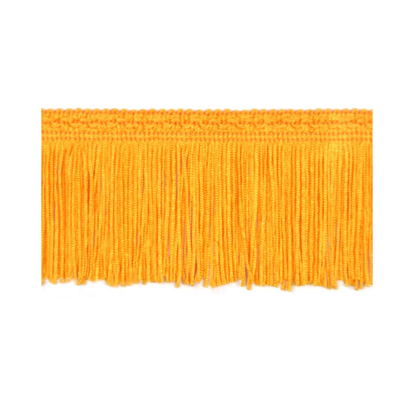 75mm Yellow Silk Fringe